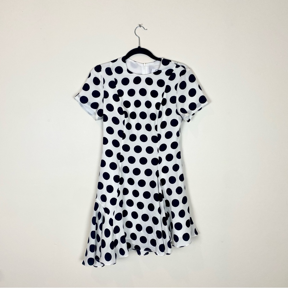 NWT | C/Meo Collective Polka Dot Mini Dress, Black and White